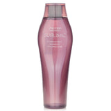 Shiseido Sublimic Luminoforce Shampoo for colored hair, enhancing shine and repairing with nourishing ingredients, 250ml.