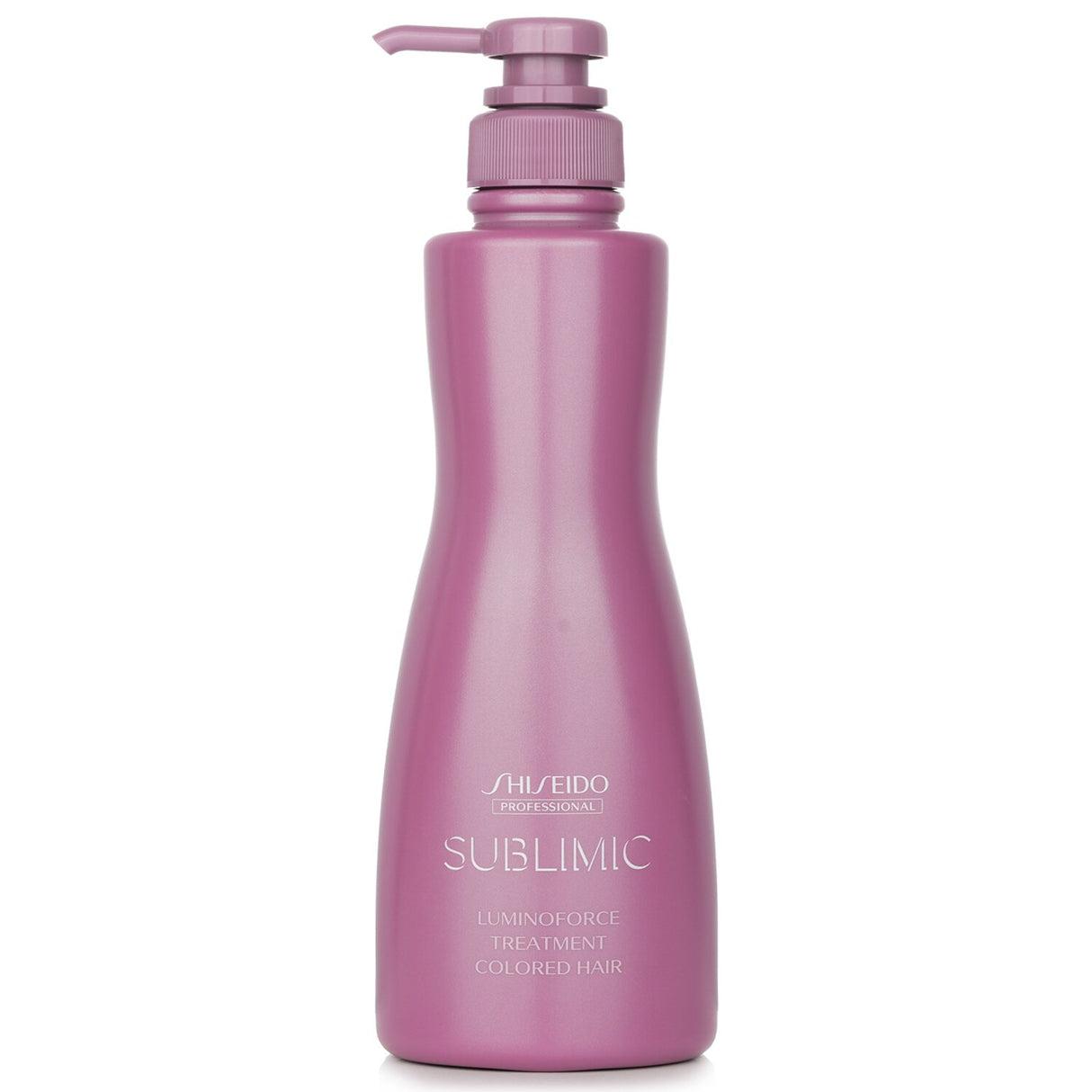 Shiseido - Sublimic Luminoforce Treatment for colored hair, designed to enhance shine and protect against color fading.