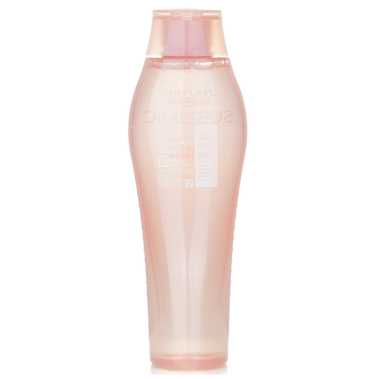 Shiseido Sublimic Airy Flow Shampoo for unruly hair, 250ml, offers softening, smoothing, and a floral-fruity scent.