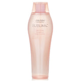 Shiseido Sublimic Airy Flow Shampoo for unruly hair, 250ml, offering softness, manageability, and a floral-fruity fragrance.