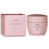 Luxurious Shiseido Sublimic Airy Flow Mask for unruly hair, enhancing softness and manageability with a floral-fruity scent.