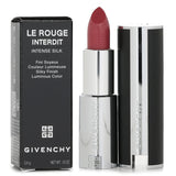 Luxurious Givenchy lipstick in #N210 Rose Braise, offers vibrant color, silk-like texture, and a chic leather case.