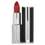 Givenchy Le Rouge Interdit Intense Silk Lipstick in #N227, a vibrant, moisture-rich lipstick in a luxe leather case.