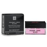 Givenchy Prisme Libre Blush #1 Moussel, a 4-color loose powder blush that sculpts and illuminates cheeks for a radiant look.