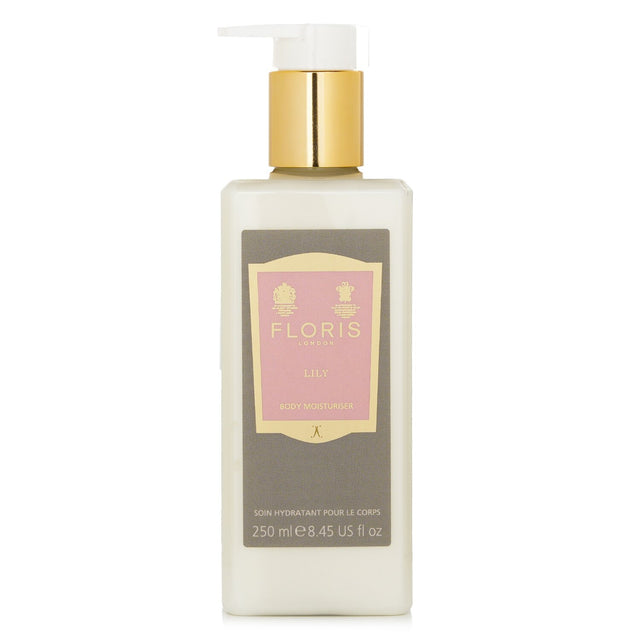 Lily Body Moisturiser in 250ml, a luxurious hydrating cream with a delicate floral scent for soft, rejuvenated skin.