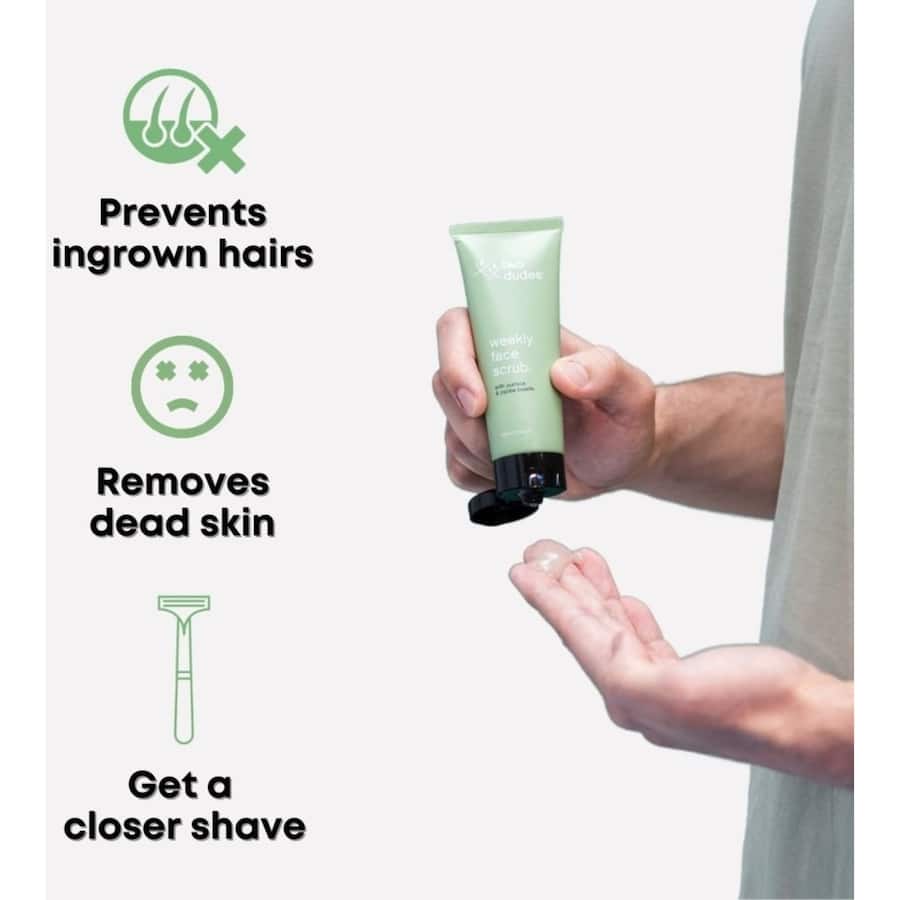 Two Dudes Facial Scrub Weekly With Pumice & Jojoba Beads 75mL