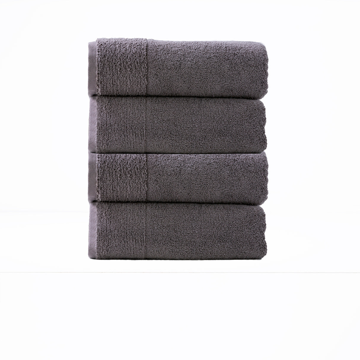 Renee Taylor Aireys 650 GSM Zero Twist 4 Piece Bath Towel Nickel