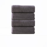 Renee Taylor Aireys 650 GSM Zero Twist 4 Piece Bath Towel Nickel