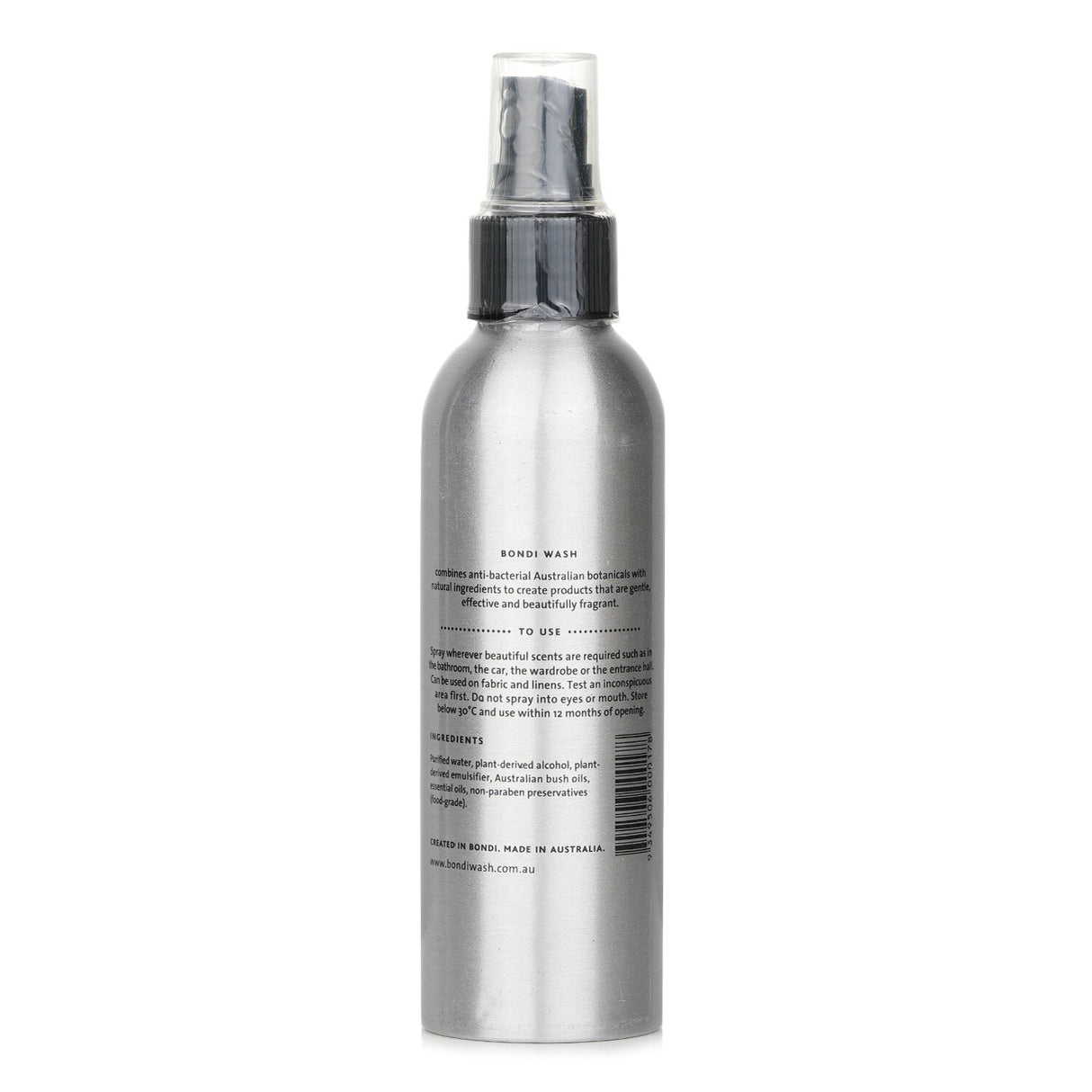Refreshing BONDI WASH Mist Spray featuring Lemon Tea Tree and Mandarin in a 150ml bottle for uplifting ambiance and mood enhancement.