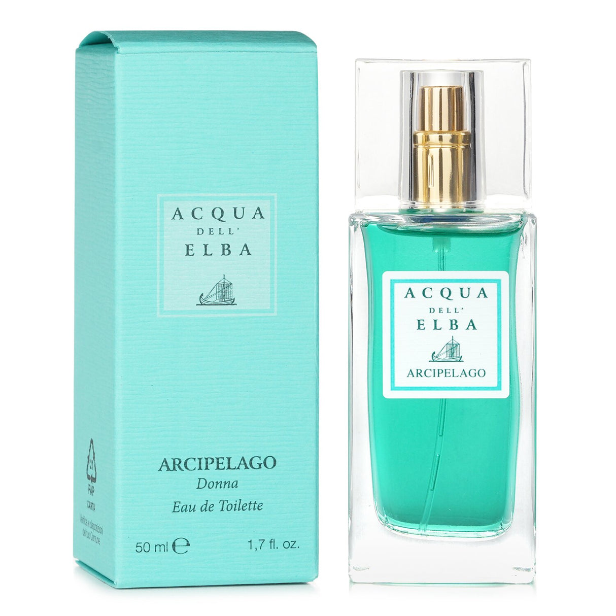 Acqua Dell'Elba Arcipelago Donna 50ml Eau De Toilette, a floral and fruity fragrance inspired by the Mediterranean.