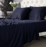 Park Avenue 500 TC Bamboo Cotton sheet set Split King Indigo