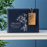 Park Avenue 500 Thread Count Bamboo Cotton sheet set King Single Indigo