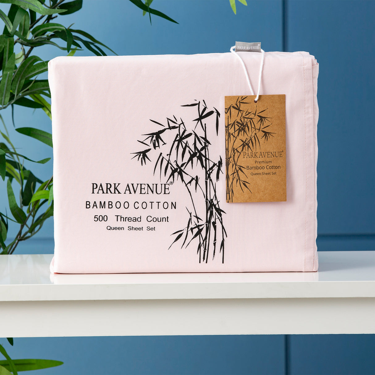 Park Avenue 500 Thread Count Bamboo Cotton sheet set Single Peach