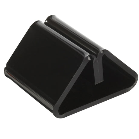 Black acrylic sign/menu holder base, 50x50x30mm, pack of 10 for secure and stylish displays in various settings.