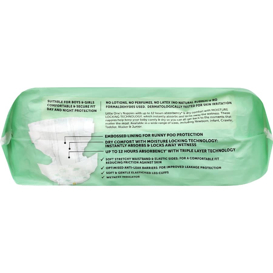 Little One's Bulk Nappies Toddler Boys & Girls 10-14kg Size 4 50pack