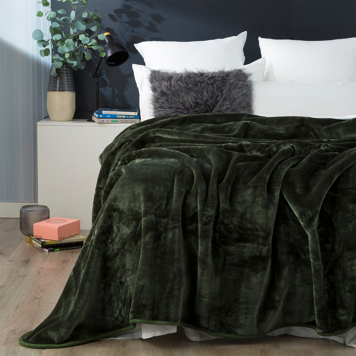 Renee Taylor Heavy Weight Acrylic Mink Blanket Jade