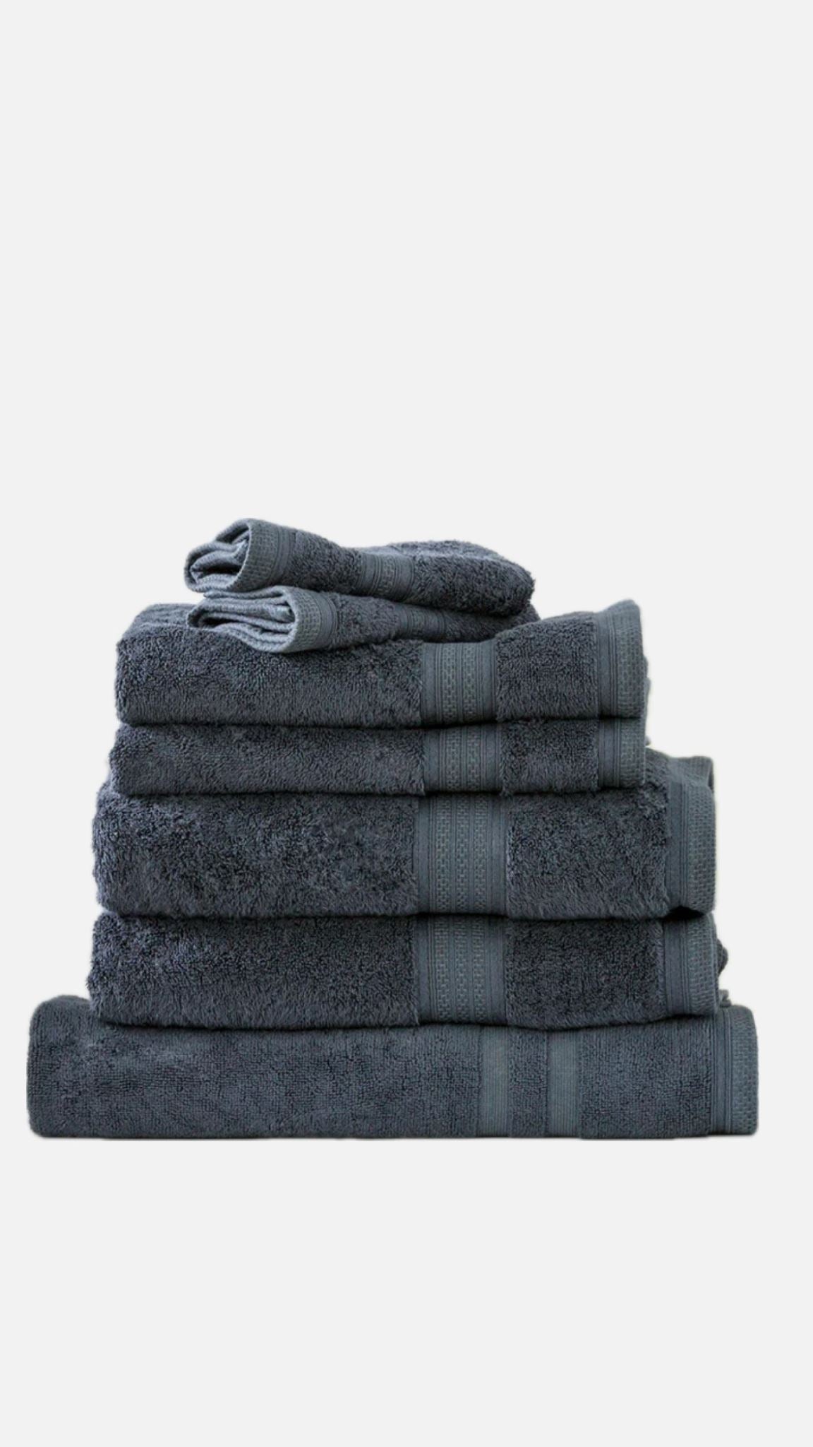 Renee Taylor Stella 650 GSM Super Soft Bamboo Cotton 7 Piece Indigo