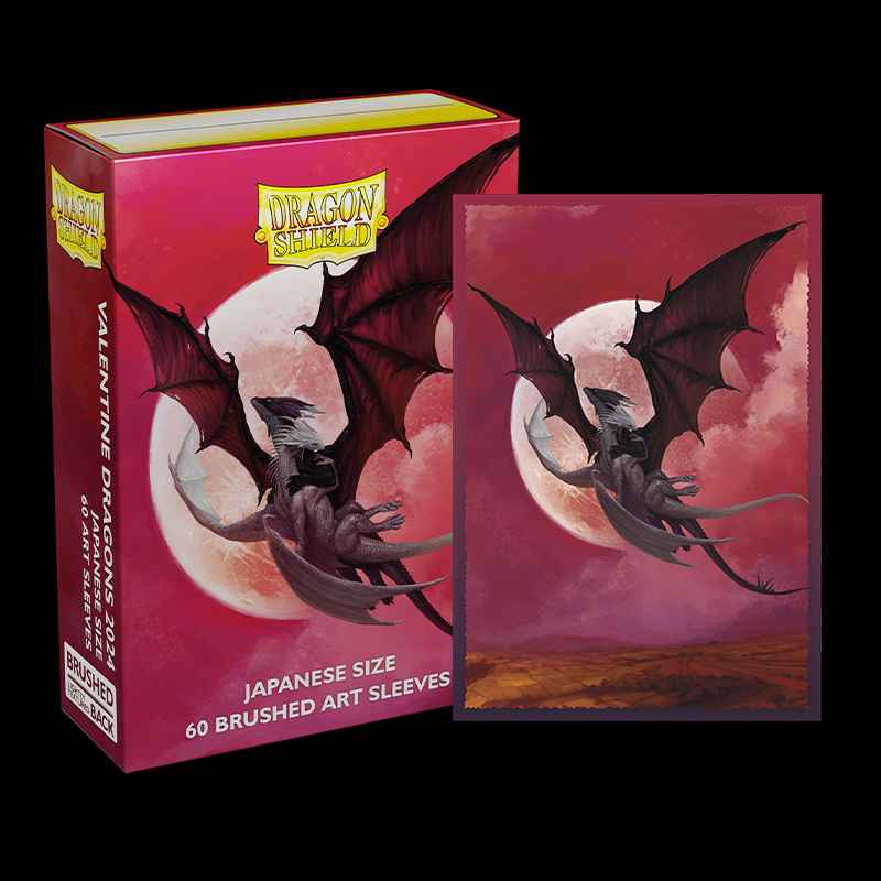 Dragon Shield: Japanese Size Sleeves  - Brushed Art  - Valentine 2024