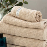 Renee Taylor Cobblestone 650 GSM Cotton Ribbed Towel Packs 7 Piece Stone