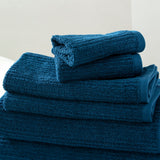 Renee Taylor Cobblestone 650 GSM Cotton Ribbed Towel Packs 7 Piece Ink