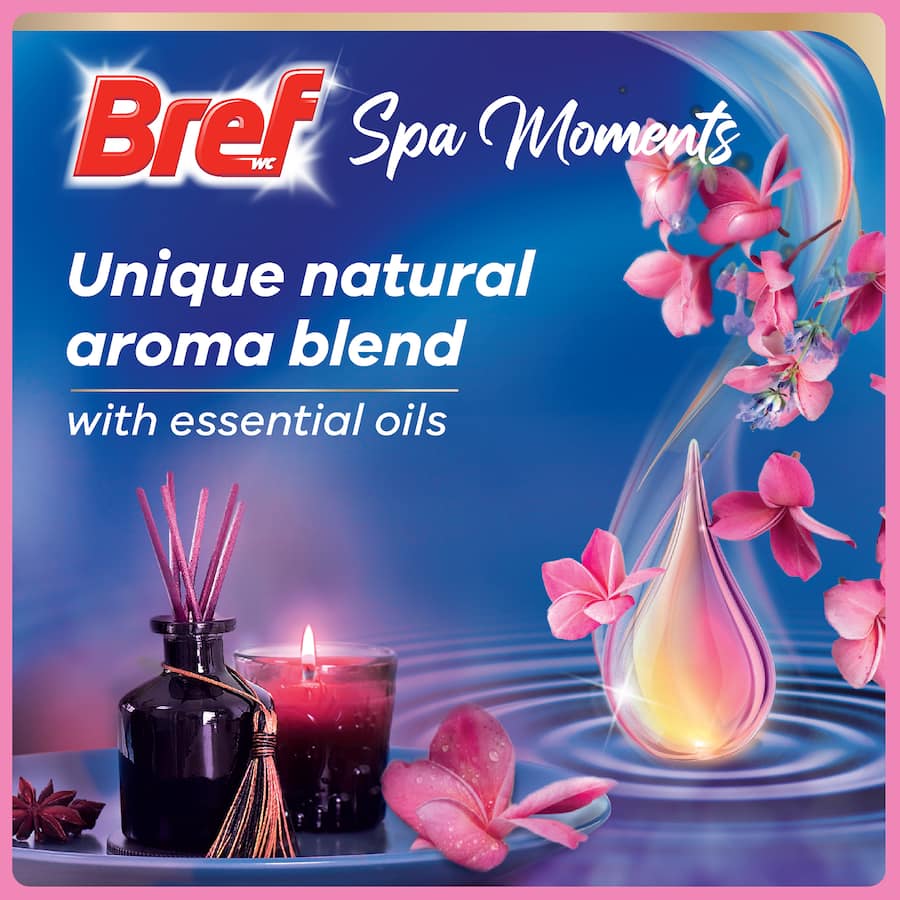 Bref Toilet Flush Spa Moments Harmony 50g 2pack