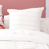 Classic Cotton Vintage washed Tufted Quilt / Duvet Cover set Queen White