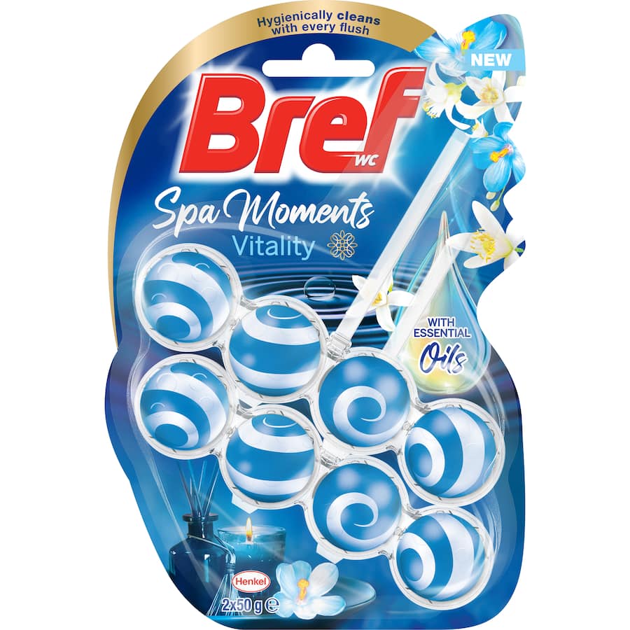 Bref Toilet Flush Spa Moments Vitality 50g 2pack