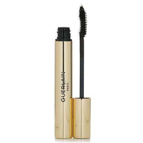 Guerlain Noir G 24H mascara in #01 Black, offering intense volume, curl, and all-day wear with a feather-light feel.