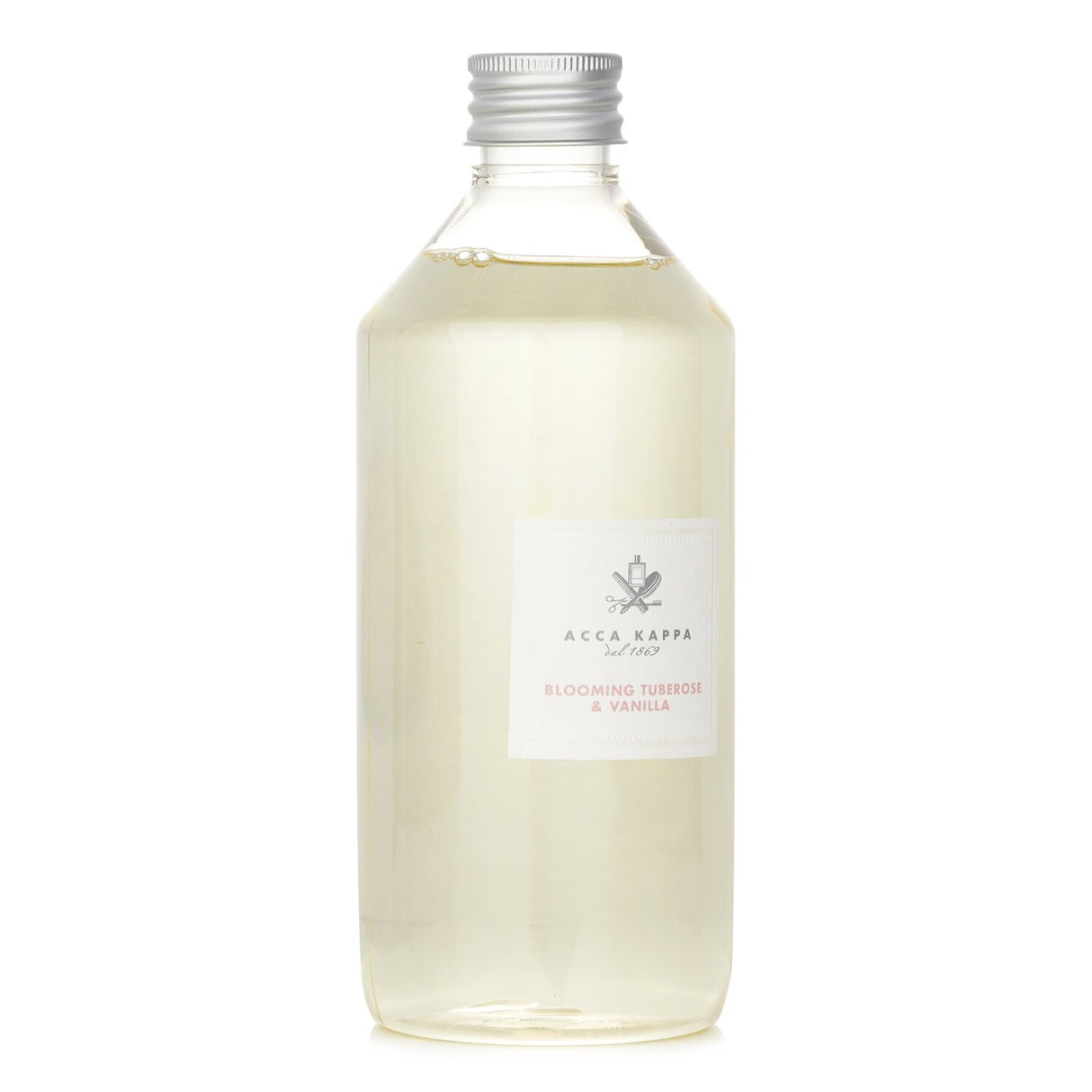 Acca Kappa Blooming Tuberose & Vanilla diffuser refill bottle, 500ml, exuding a luxurious and serene floral-vanilla scent.