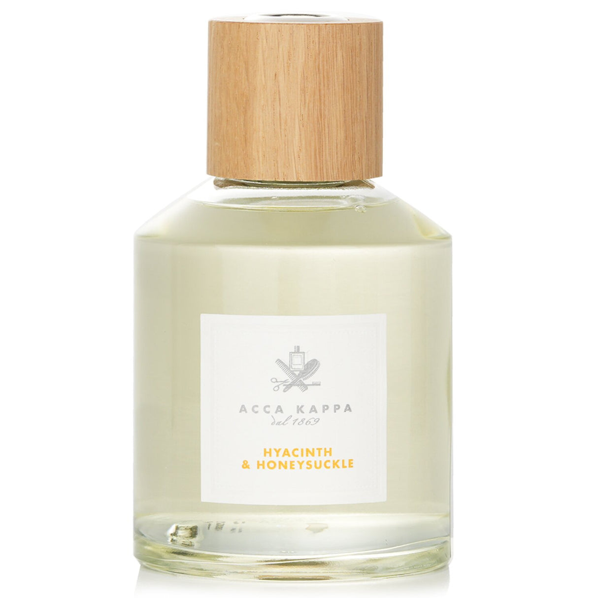 Acca Kappa's 250ml Hyacinth & Honeysuckle diffuser brings a serene floral fragrance to refresh and uplift any space.