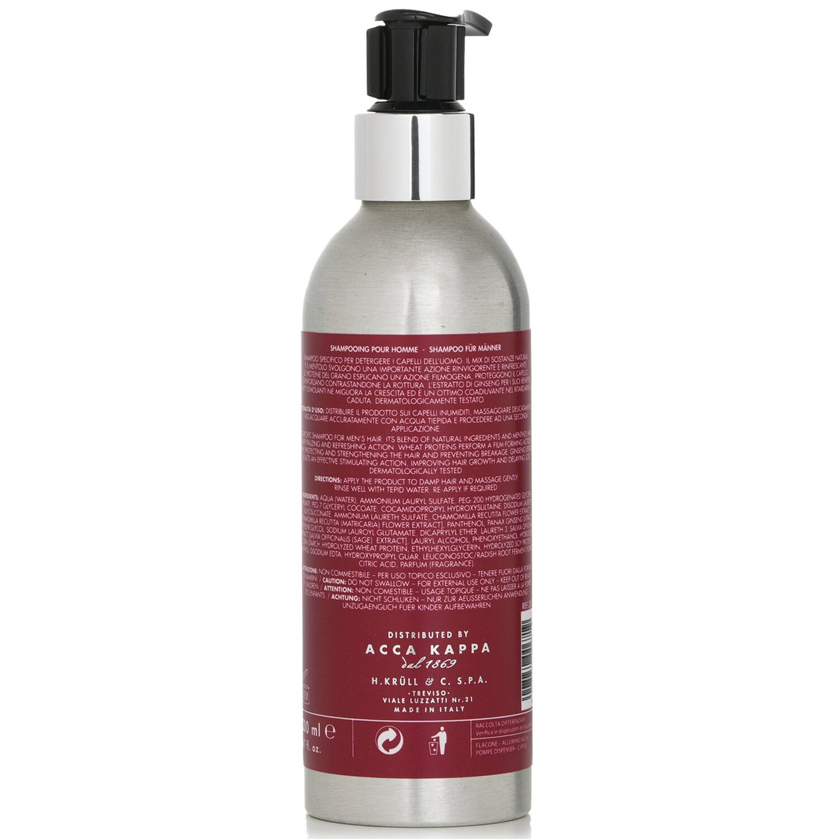 Acca Kappa - Shampoo For Men  - 200ml/6.7oz