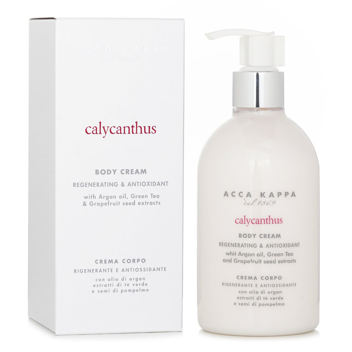 Luxurious Acca Kappa Calycanthus Body Cream in 300ml, hydrates and revitalizes skin with a delightful fragrance.