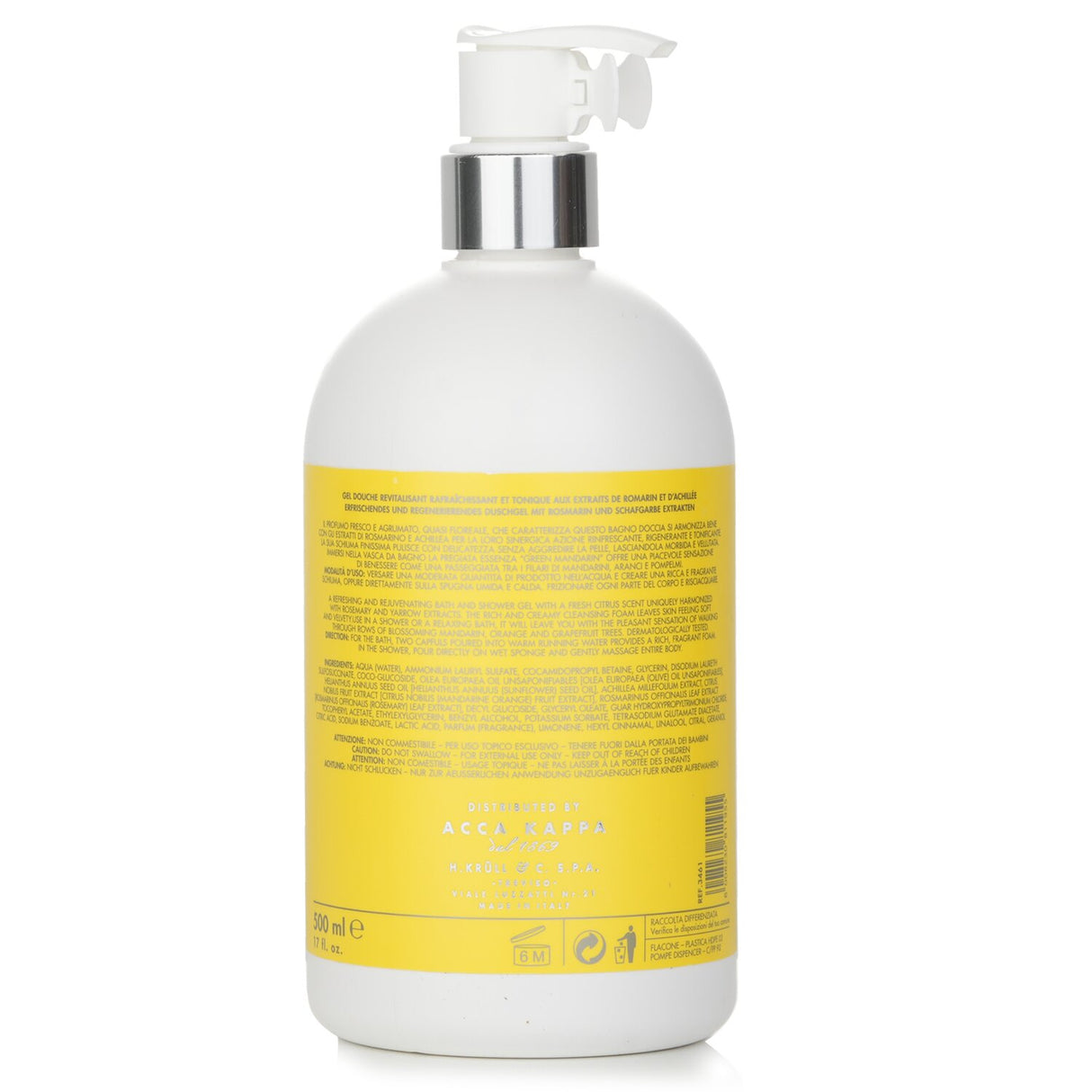 Acca Kappa - Green Mandarin Bath & Shower Gel  - 500ml/17oz