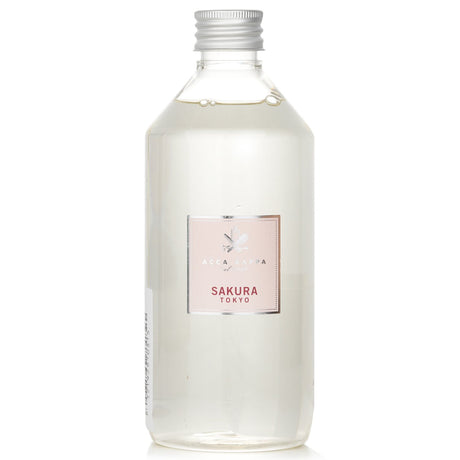 Acca Kappa Sakura Tokyo diffuser refill, 500ml, infused with cherry blossom scent for a soothing home ambiance.