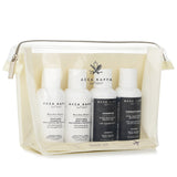 Acca Kappa White Moss Travel Kit featuring shower gel, shampoo, conditioner, and lotion in elegant packaging for on-the-go luxury.