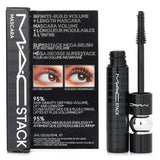 MAC Stack Mascara in #Black, 12ml, offers buildable volume, clump-free application, and 24-hour wear for dramatic lashes.