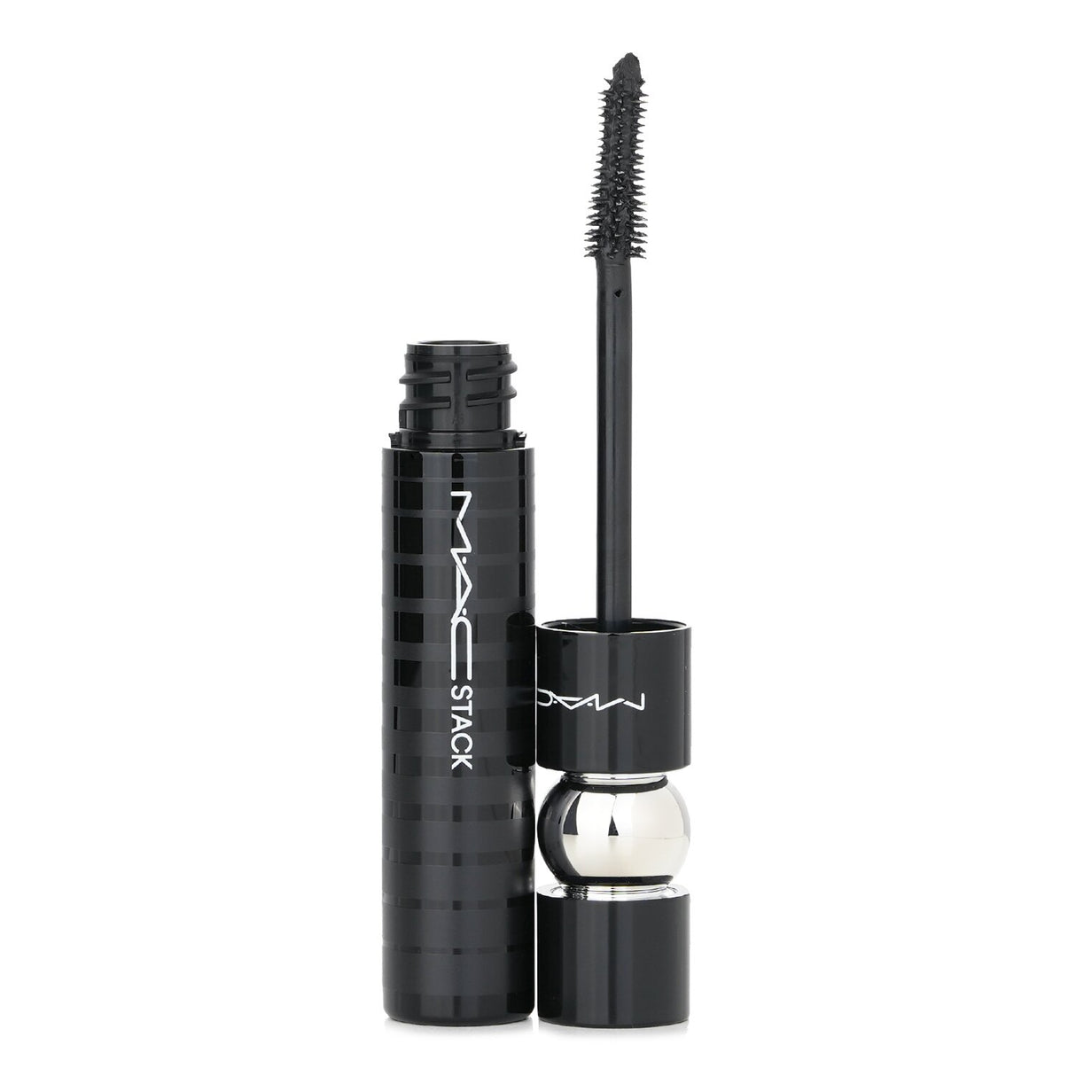 MAC Stack Micro Mascara in Black offers weightless, clump-resistant volume with a precise micro brush for defined lashes.