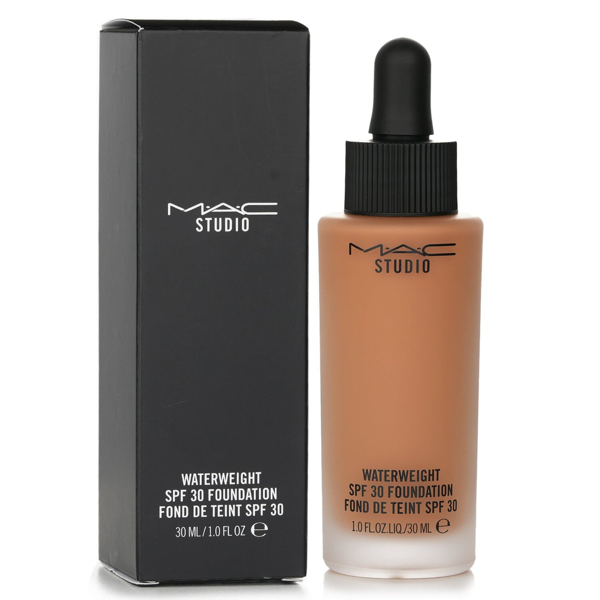 MAC Studio Waterweight Foundation NC45 - lightweight, hydrating gel-serum with SPF 30 for a radiant, natural finish.