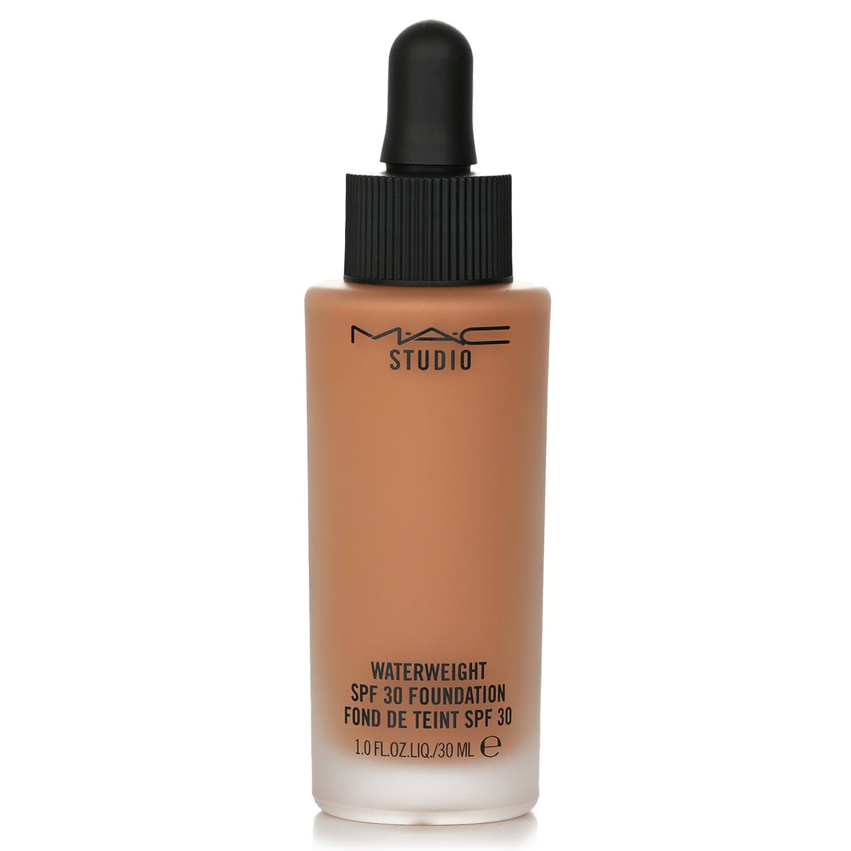 MAC Studio Waterweight Foundation SPF 30 in NC45, a hydrating gel-serum for natural satin finish and buildable medium coverage.