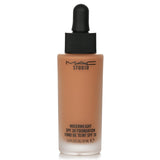 MAC Studio Waterweight Foundation SPF 30 in NC45, a hydrating gel-serum for natural satin finish and buildable medium coverage.