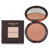 Guerlain Terracotta Bronzing Powder #02 Medium Cool in 8.5g, featuring a silky texture, natural ingredients, and a sunkissed glow.