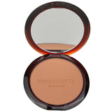 Guerlain Terracotta Bronzing Powder #03: lightweight, hydrating bronzer for a sun-kissed glow, suitable for all skin tones.