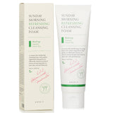 AXIS-Y Sunday Morning Refreshing Cleansing Foam in a 120ml bottle, pH-balanced for deep cleansing and hydration, ideal for sensitive skin.