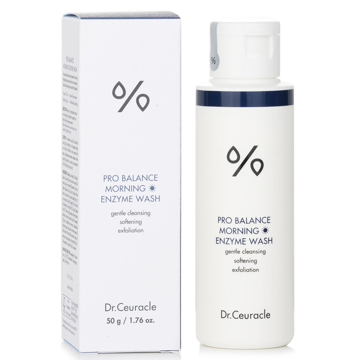 Dr.Ceuracle Pro-Balance Morning Enzyme Wash - low pH powder-to-foam cleanser for gentle, refreshing, and effective skincare.