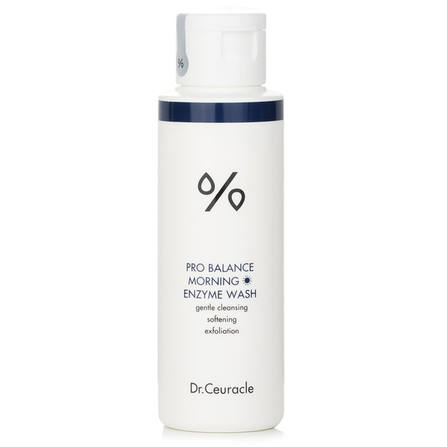 Dr.Ceuracle Pro-Balance Morning Enzyme Wash in 50g, a low pH powder-to-foam cleanser for refreshed, hydrated skin.