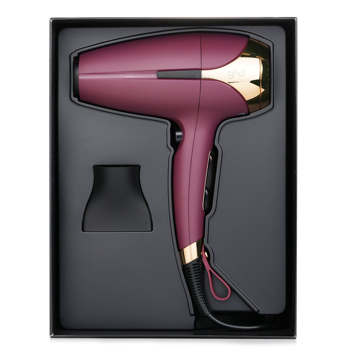 GHD Helios Professional Hair Dryer in Plum, featuring innovative technology for fast, frizz-free styling and enhanced shine.