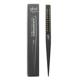 GHD Narrow Dressing Brush in black with natural bristles for detailed styling, gentle backcombing, and precise sectioning.