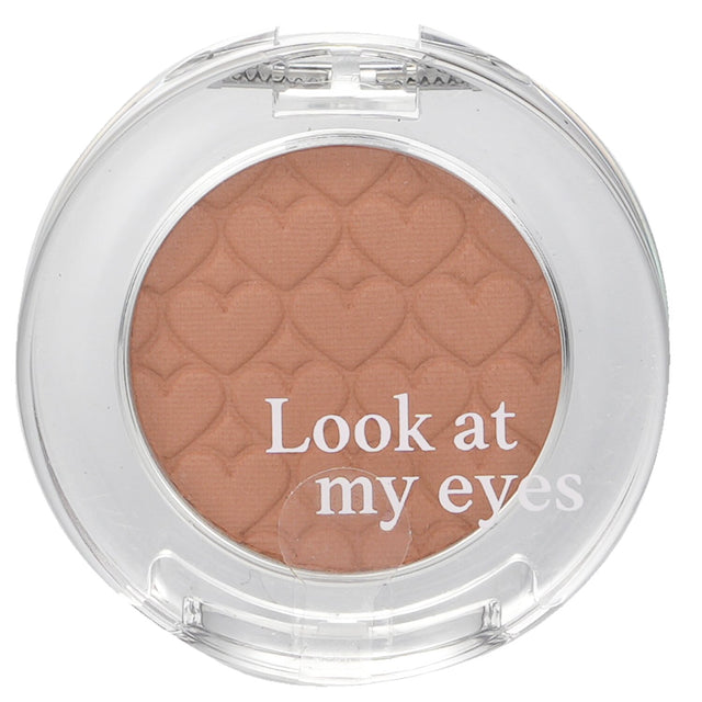 Etude House Look At My Eyes Cafe #BR416 eyeshadow in 2g, offering buildable color and a stunning sheen for versatile looks.