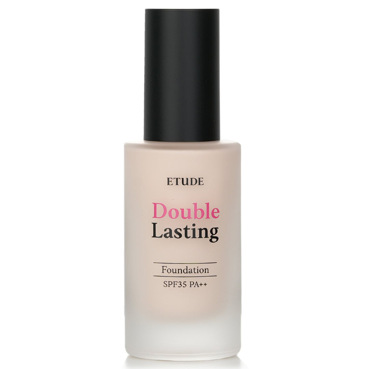 Etude House Double Lasting Foundation SPF 35 #13C1 Rosy Pure, a lightweight, high-coverage foundation for flawless skin.