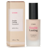 Etude House Double Lasting Foundation #21C1 Petal, 30g - lightweight, high-coverage foundation with SPF 35 for flawless skin.